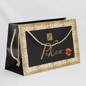 Branded Black & Gold Luxury Shopping Bag